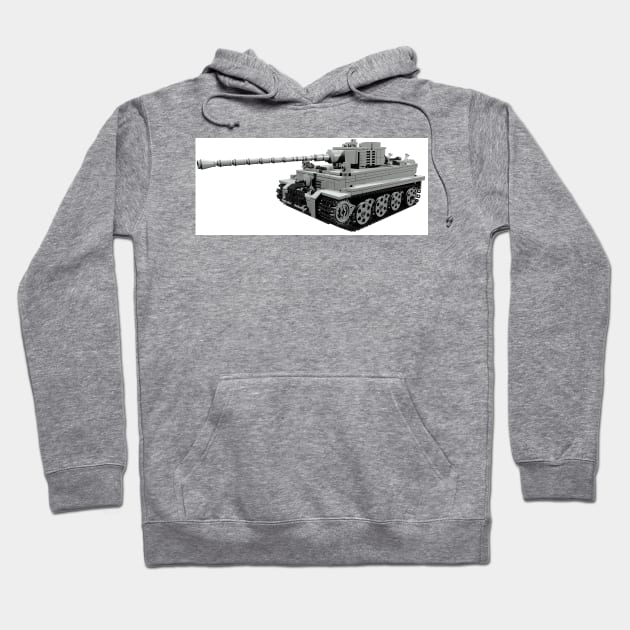 Tiger Tank Hoodie by ww2custombrickmodels